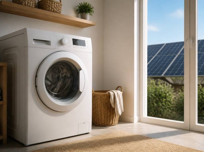 Çamaşır makinesi kaç watt? Elektrik tüketimi ve güneş paneliyle kullanım hesabı